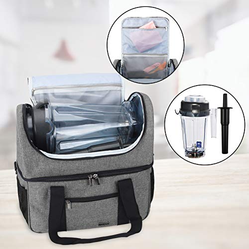 Luxja Carrying Case for 64 oz. Vitamix Blender, Travel Bag for Vitamix Blender and Accessories