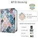 WALNEW Passport Holder for Travel, RFID Passport Cover Wallet for Women Men, PU Leather Passport Book Card Holder Case with Pen, Travelling Essentials for Flying