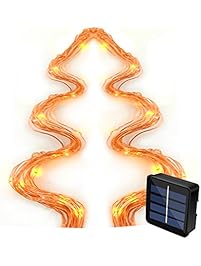 PLAY X STORE Solar Powered LED Srting Lights Waterproof Twinkle Star Copper Wire Lights