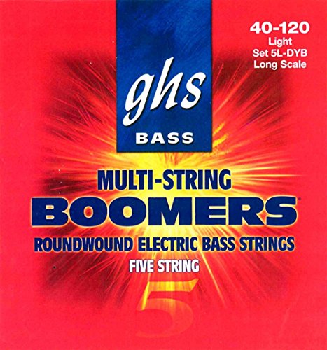 GHS Bass Boomers 5-String Roundwound Bass Strings (40-120)
