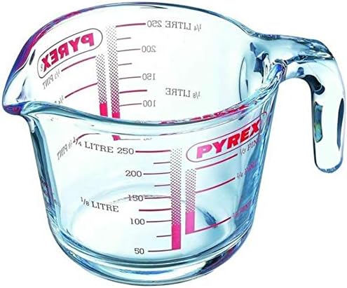 Pyrex Classic Glass Measuring Jug High Heat Resistance 0.25 Litre Transparent (Pack of 2) - Image 3