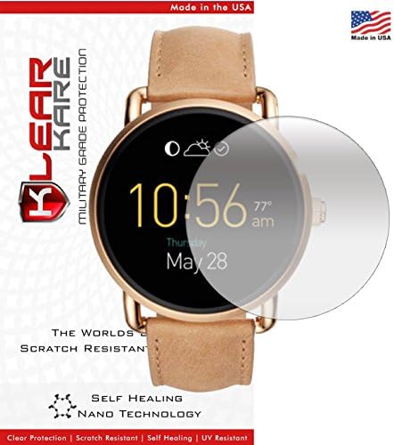 KlearKare Invisible Screen Shield Protector for Fossil Q Wander | (HD) Clear | Self Healing Nano Technology | Bubble Free