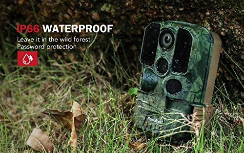[New Version] Usogood Trail Game Camera 20MP 1080P No Glow Night Vision Hunting Camera Motion Activated IP66 Waterproof 2.4" LCD for Outdoor Wildlife, Garden, Animal Scouting and Security Surveillance - Thumbnail 4