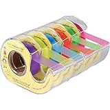 Really Good Stuff E.Z.C. Removable Highlighter Tape, 1 Roll Each of 6 Standard Colors, 1/2-Inch Wide. 32 ft. on Each Roll - M