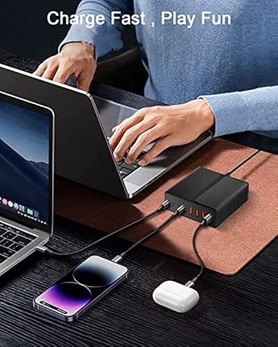 USB C Charger,240W 8-Port USB C Charging Station, 65W Type C Fast