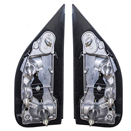 Driver and Passenger Manual Tow Telescopic Side View Mirrors Dual