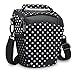 USA Gear SLR Camera Case Bag (Polka Dot) with Top Loading Accessibility, Adjustable Shoulder Sling, Padded Handle, Weather Resistant Bottom - Comfortable, Durable and Light Weight for Travel primary