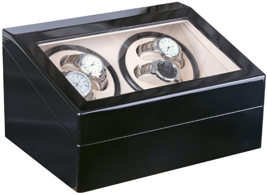 SLFFLS Automatic Winder,Automatic Watch Winder,4+6 Mechanical Black Box High Class Motor Shaker Display Beautiful Scenery