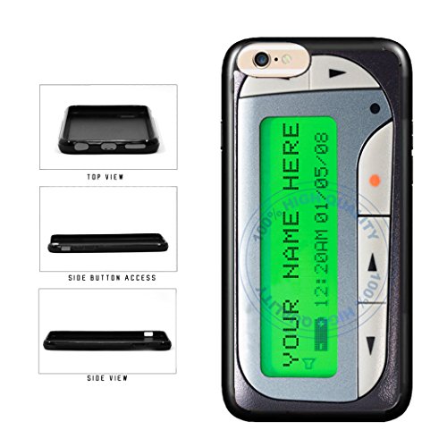 BleuReign(TM) Personalized Custom Name Funny Retro Beeper TPU RUBBER SILICONE Phone Case Back Cover For Apple iPhone 8 and iPhone 7