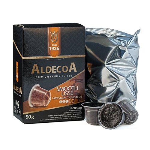 Aldecoa Nespresso Coffee Capsules, Smooth, 10 Count (Pack of 4) Aldecoa Nespresso Coffee Capsules, Smooth, 10 Count (Pack of 4)