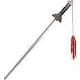 Simple polymer Telescopic Retractable Sword, Kung Fu Taichi Chinese Sword, Practice Performing Magic Sword, Halloween Role Play