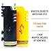 Hemp Wick Lighter 2 Pack Wrapper, Includes 8FT Hemp Wick by Hemplights USA (Black/White)