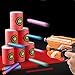 12Pcs Kids Soft EVA Target,Gun Shooting Game Children Garden Target Toy,Suitable for Target Practice,2.44 x 1.65 Inch