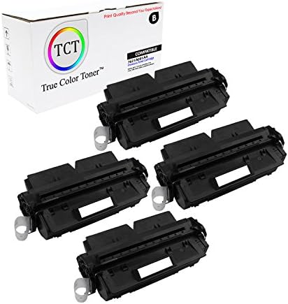 TCT Premium Compatible 7621A001AA Black Laser Toner Cartridge 4 Pack Set for the Canon FX7 series - 4,500 yield- works with the Canon LaserClass 710, 720I, 730I, Canon FAX L2000, L2000 IP