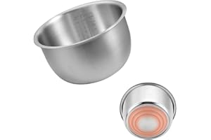 316 Stainless Steel 5.5 Cup 3L Rice Cooker Inner Insert Compatible with Zojirushi Inner Pot Reference B458, Stainless Cooking