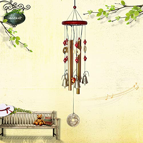Wind Chimes Outdoor Yard Garden Tubes Bells Copper Antique Windchime Wall Hanging Home Decor Decoration Wind Chimes