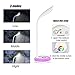 DAMULY LED Desk Lamp 3-Way Touch Control Switch, Full Color Adjustment, Eye-Caring Table Lamps (7)