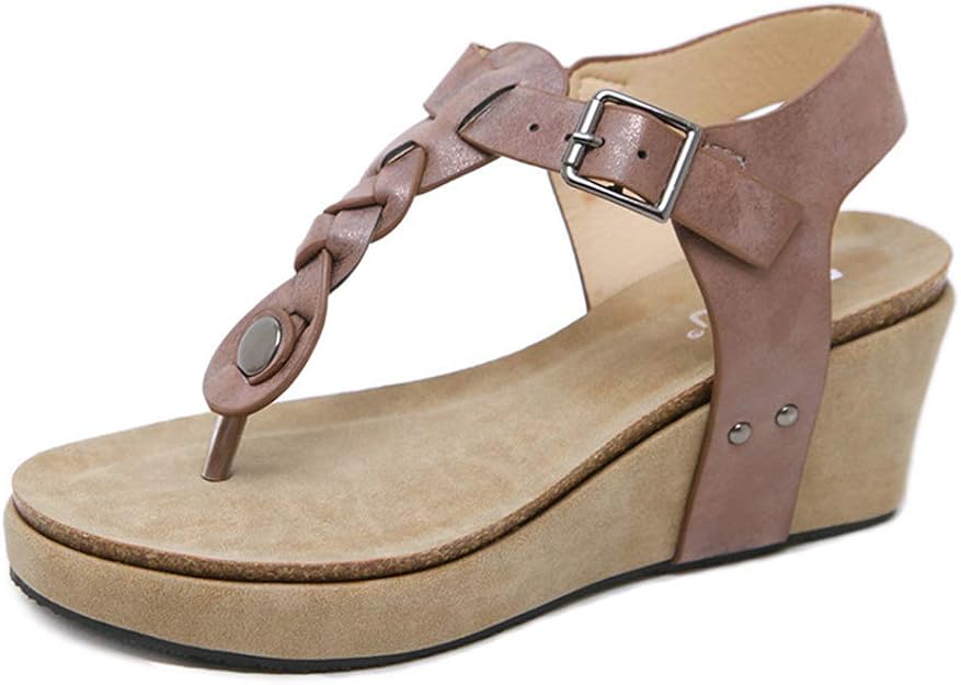 Minetom Damen-Sandalen – Elegante Pantoletten Mit Blockabsatz Für Sommer & Freizeit