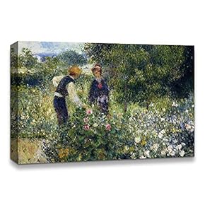 Canvas Wall Art La Grenouillere by Pierre Auguste Renoir Painting Artwork for Home Prints Framed - 12x18 inches