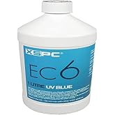 XSPC EC6 High Performance Premix PC Coolant, Translucent, 1000 mL, Blue UV