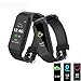 L38i Fitness Tracker, Elftear Bluetooth Heart Rate Monitor Smart Bracelet Sports Activity Sleep Monitor IP67 Waterproof Wristband for Android iOS (Black)