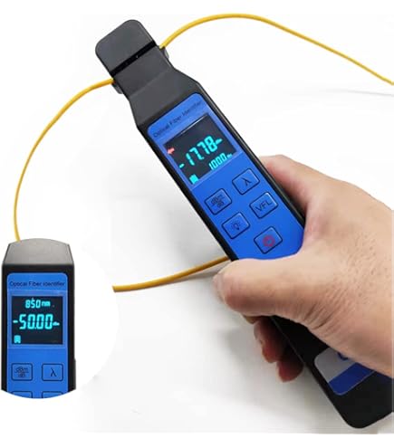 Fockety Mini Misuratore di Potenza per Fibra Ottica 3 in 1, Misuratore