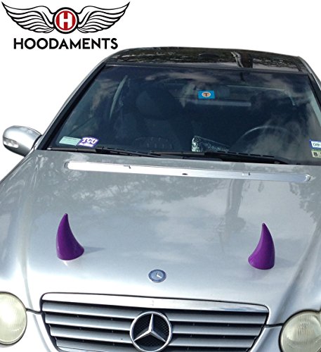 Hoodaments Bull Horns for Cars- BLACK - Buy Online in UAE. | Automotive