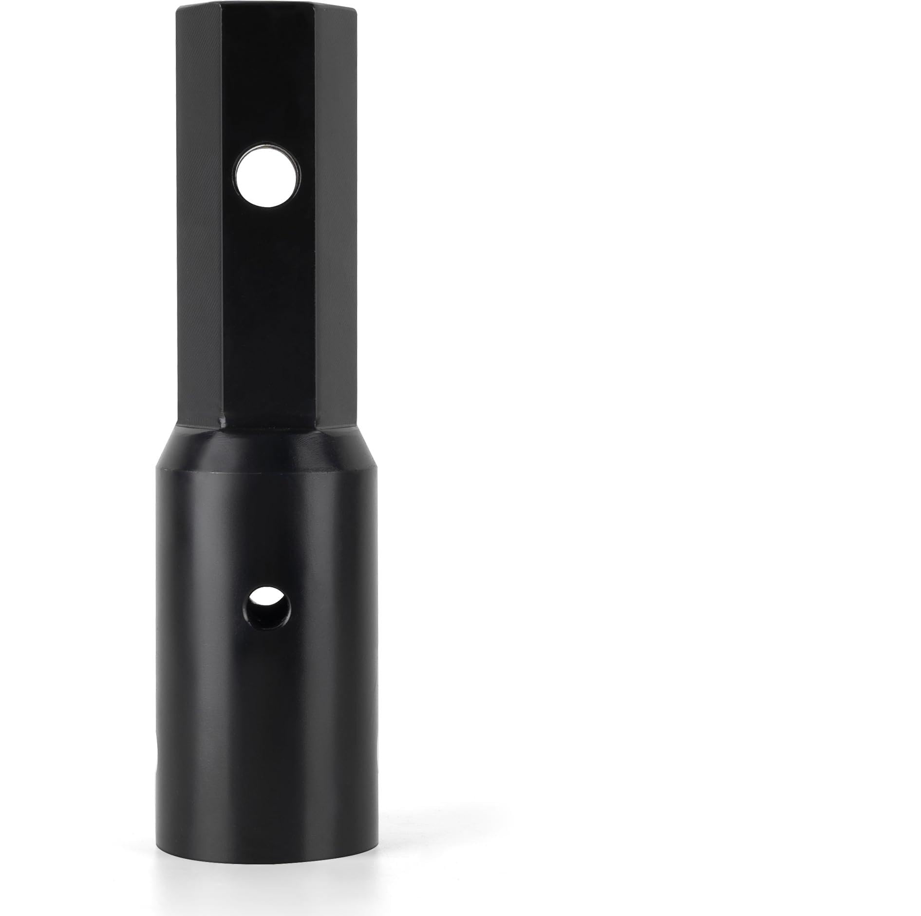 Photo 1 of ?23-053 Heavy Duty 2" Auger Adapter Coupler - CNC Machined Carbon Steel, Fully Welded - Female Round to Male Hex for Skid Steer, Tractor, Digger, Power Head, Fits Standard 2" Hex Auger Drill Bit