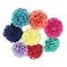 HBEDU Dog Collar Flowers Charms Accessories for Cat Puppy Pet Collars Rose Flower Grooming Decoration Pack of 8