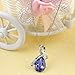 Usstore Women Lady Rhinestone Chain Crystal Pendant Necklace Jewelry Gift (Purple)