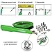 iheartsynergee Green Speed Rope - (2) Adjustable 10 Ft Cable - Steel Ball Bearings - for Crossfit, MMA, Boxing & Fitness
