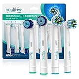 Oral-B Electric Toothbrush Sensitive Replacement Head Generic - 8-Pack | Gentle-Action and Normal Tooth Brush Heads With Dupont Bristles | Sensitive Gums and Teeth & Crossaction Brush Heads