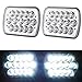 7X6' Inch LED Headlight for Chevy Express Cargo Van 1500 2500 3500 Ford F650 High Low Beam H6014 / H6052 / H6054 / 6054, H4 Plug Replacement Kit Sealed Beam Super Bright