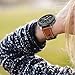 for Samsung Galaxy Watch 46mm / Gear S3 Bands, Loxan 22mm Premium Soft Genuine Leather Watch Band, Replacement Smart Watch Strap for Gear S3 Frontier/Classic, Brown
