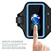 LOVPHONE iPhone 7/8 Plus Armband, Man/Women Running Sport Armband for iPhone 7/8 Plus Suitable for Gym Workout w/Kickstand Key Bag Earbuds Holder Card Slot Case, Water Resistant (Blue)