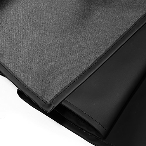 VWELL Bib Waterproof Apron with 2 Pockets,Long Cooking Apron for Men Women Chef,Commercial Restaurant and Home Kitchen Apron Durable Black