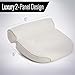 Gorilla Grip Comfort Slip Resistant Large Thick Soft Quick Drying Relaxing Spa Bath Pillow, 4 Inch Thick Washable, Cushion Support Head, Neck and Shoulder in Tub, Bathtub Accessory, 2 Panel, White