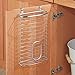 iDesign Axis Metal Over the Cabinet Plastic Bag Holder for Kitchen, Pantry, Bathroom, Dorm Room, Office, 13.6
