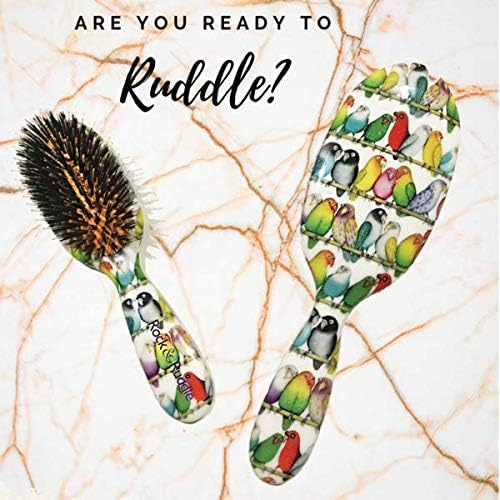 Rock & Ruddle Natural Mixed Boar Bristle Hair Brush for Women and Kids (Large, 21cm) - Image 4