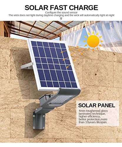 image for SZYOUMY Solar Street Flood Lights IP65 Outdoor Lamp 100W 5500 Lumens W