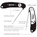 Instant Read Digital Meat Thermometer - CUDNY Ultra Fast Thermometer Kitchen Probe with Backlitght & Calibration. Digital Food Thermometer for Kitchen, Outdoor Cooking, BBQ, and Grill