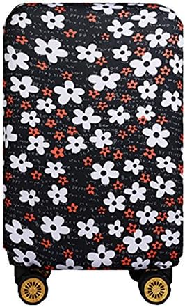 JBJANY Travel Luggage Cover Spandex Plum Suitcase Protector Baggage Fits 20 24 28 Inch Luggage(Only Cover)
