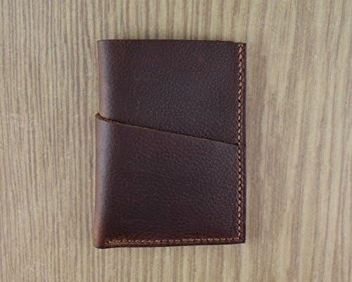 Full Grain Leather Wrap Wallet | Front Pocket Wallet | Business Card Holder | Kodiak | Three Pockets | Slim | Handmade | Made in the USA