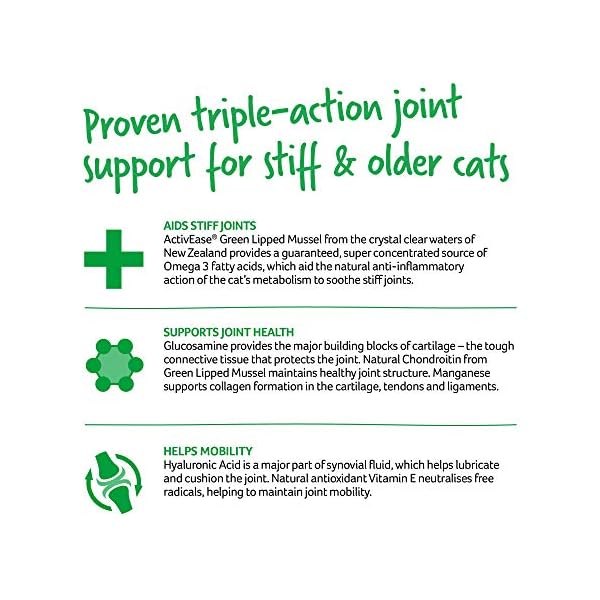 YuMOVE Cat | Joint Supplement for Cats, with Glucosamine, Chondroitin, Green Lipped Mussel, All Ages and Breeds | 60…