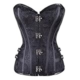 Lttcbro Women's Steampunk Corset Overbust Bustier Corsets