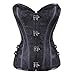 Lttcbro Women's Steampunk Corset Overbust Bustier Corsets