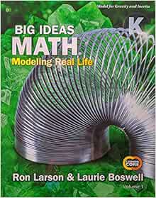 Big Ideas Math: Modeling Real Life Common Core - Grade K Student