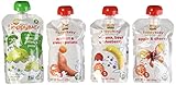 Happy Baby Organic Baby Food Stage 2 Simple Combos Variety Pack, 3.5 oz Pouches, 16-Count