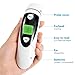Red Medical Forehead and Ear Thermometer Professional Digital Medical Thermometer Instant Read with Improved Accuracy for Baby & Adult - FDA Approved