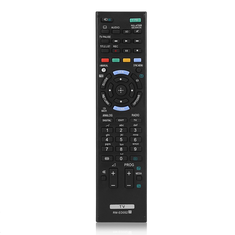 Cuifati ABS Black Wearable Remote Control Replacement for TV RM-ED052/ RM-ED050/ RM-ED047/ RM-ED053/ RM-ED060/ RM-ED046/ RM-ED044/ KDL-65S995A/ KDL-65W855A